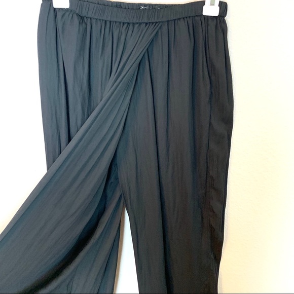 zara black palazzo pants